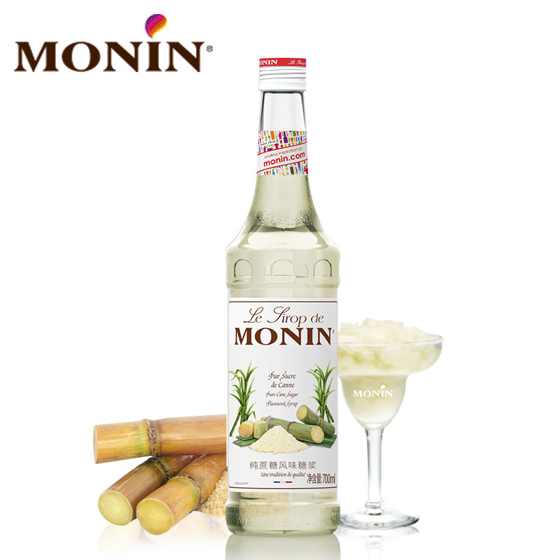 【百补】莫林MONIN纯蔗糖风味糖浆瓶700ml咖啡鸡尾酒调酒果汁饮料