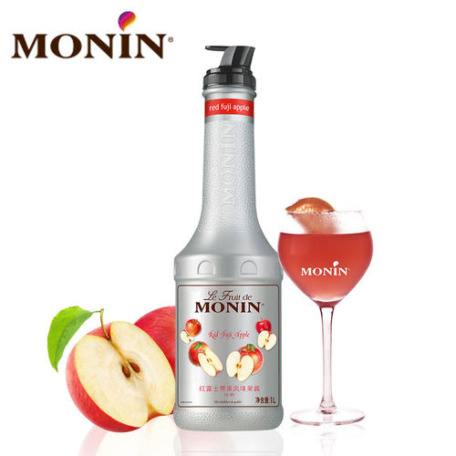 莫林MONIN红富士苹果风味果酱瓶