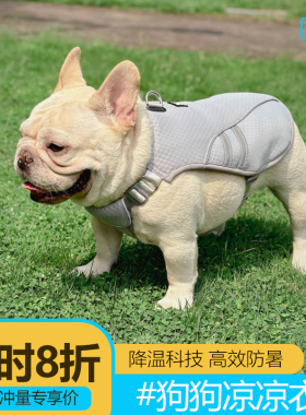 狗狗凉凉衣服降温神器夏天季中暑防晒背心法斗柯基泰迪大中小型犬