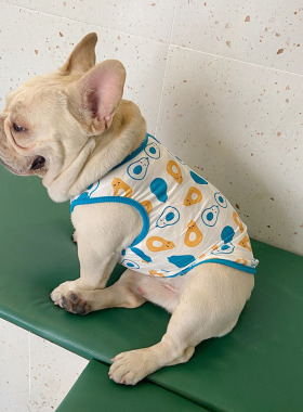 宠物狗狗网眼背心法斗牛犬夏薄款服饰小型犬八巴哥英斗潮牌衣服