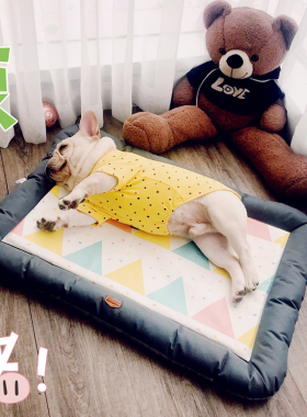 宠物狗窝夏天四季凉垫窝猫窝垫凉席夏季睡垫法斗柯基狗窝睡垫凉窝