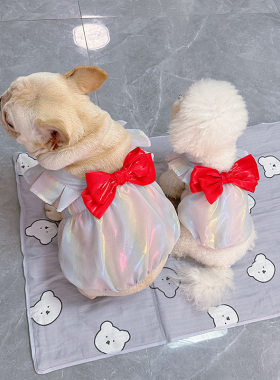 宠物人鱼姬公主裙法斗连衣裙礼服小狗狗马尔济斯秋装泰迪比熊夏装