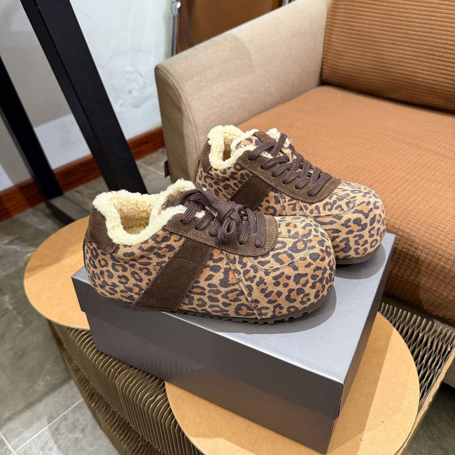 雪地靴女款2025新款6703冬季厚底加绒面包鞋豹纹巨好看保暖棉鞋,女鞋,时尚雪地靴,淘宝优惠券,粉丝福利购,淘宝优惠卷