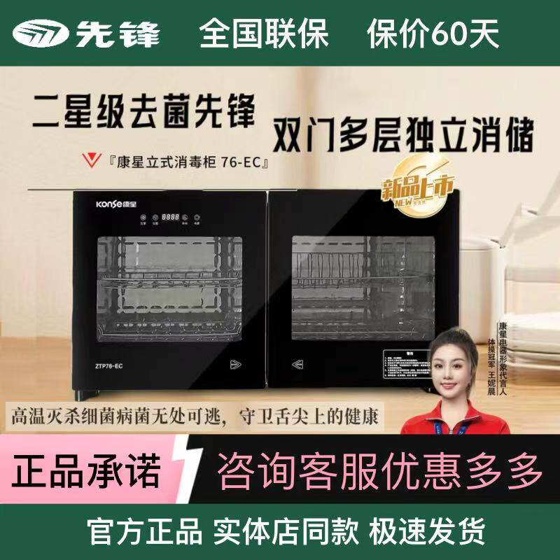 康星ZTP76-EC消毒柜家用小型台式高温幼儿园消毒碗柜壁挂式卧式