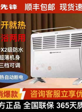 先锋取暖器HD613RC-20浴室防水壁挂快热炉家用电暖暖气DF1613