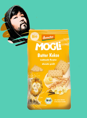 德国直邮满300包邮mogli3岁+demeter有机儿童黄油饼干125g