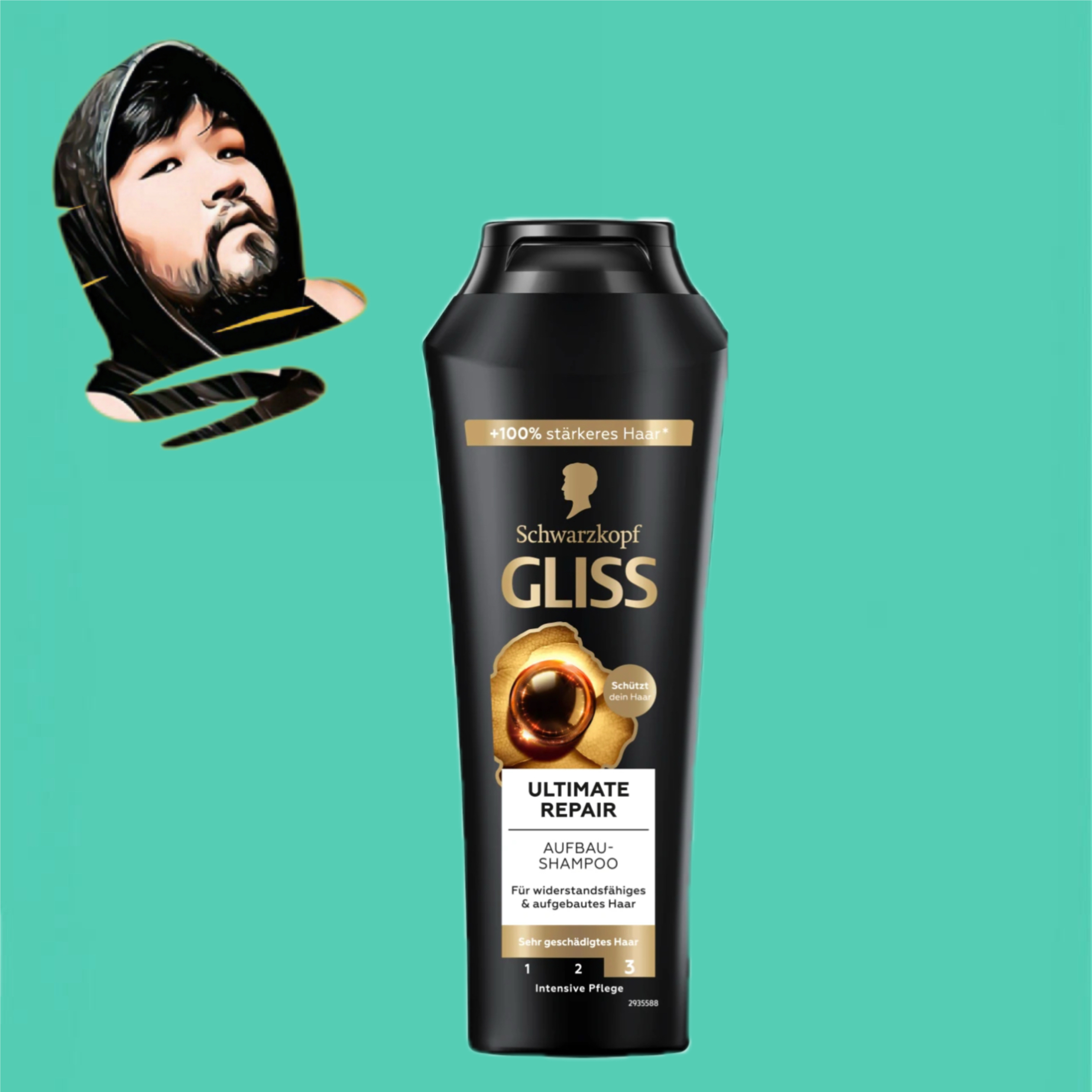 德国直邮全场300包邮Schwarzkopf施华蔻Gliss终极修护洗发水250ml