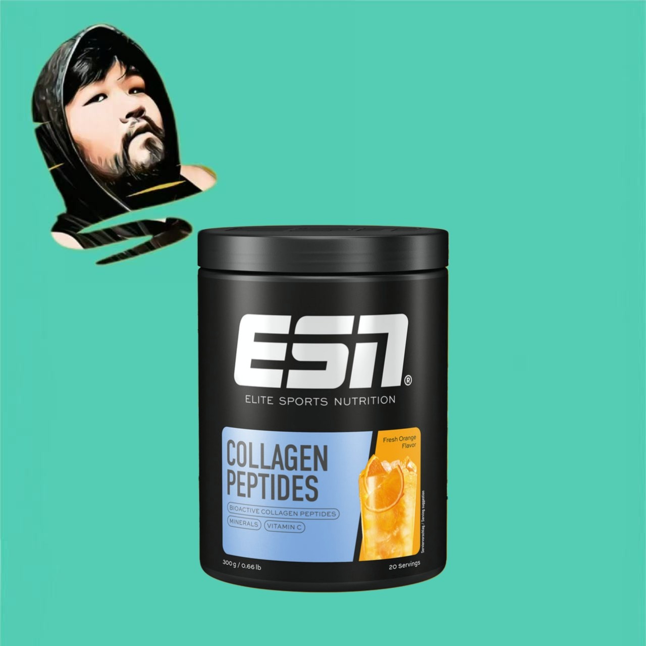 德国直邮【全场满300包邮】ESN胶原蛋白肽橘子味300g