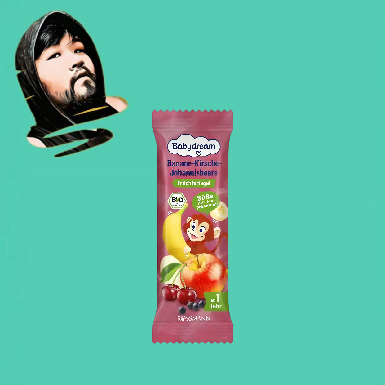 德国直邮【满300包邮】Babydream有机香蕉樱桃醋栗水果条4&times;25g