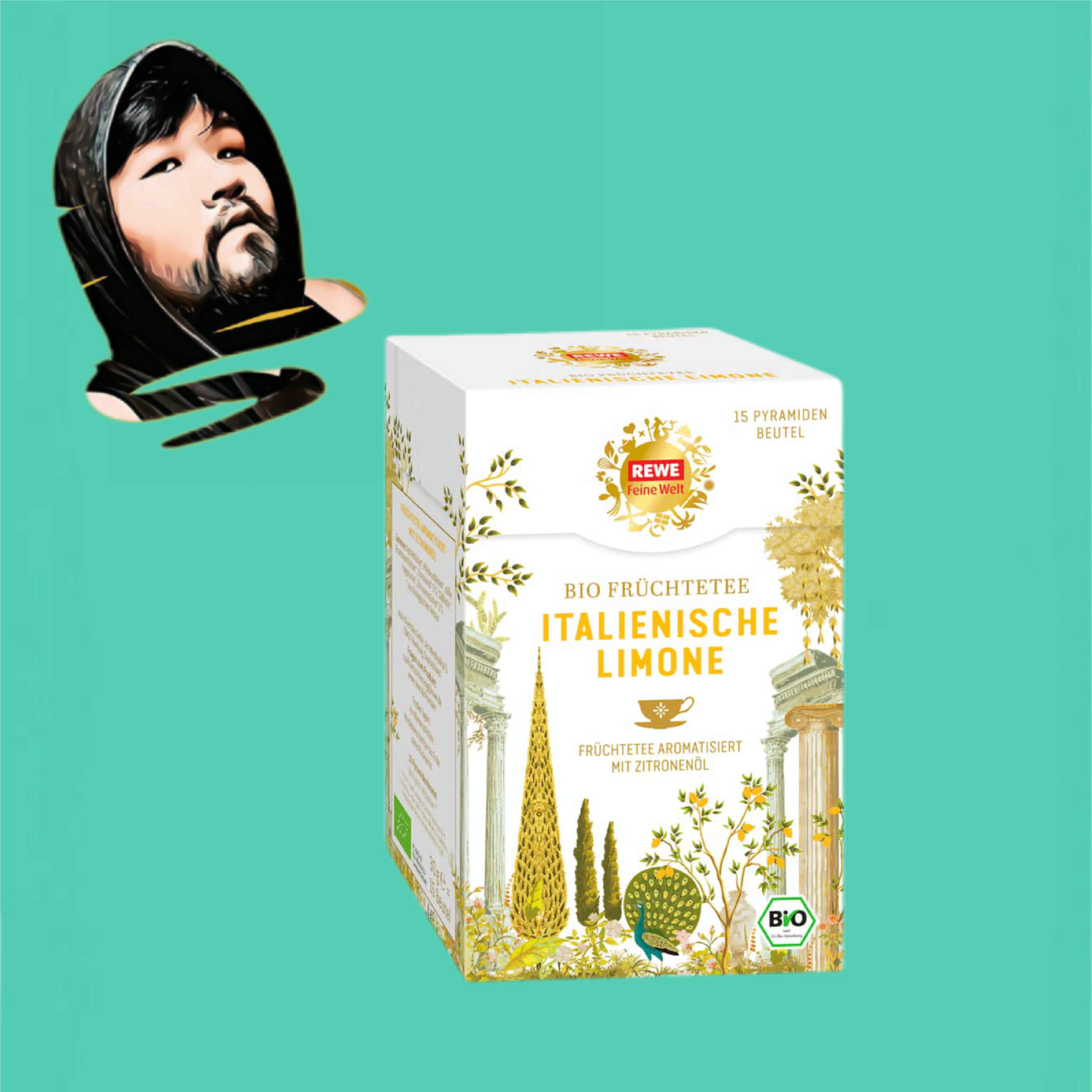 德国直邮【全场满300包邮】Rewe有机意大利柠檬茶30g