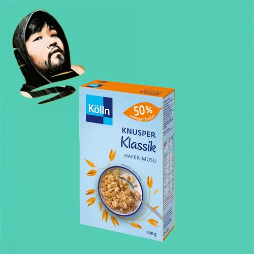 德国直邮【全场满300包邮】Kolln经典半糖燕麦500g