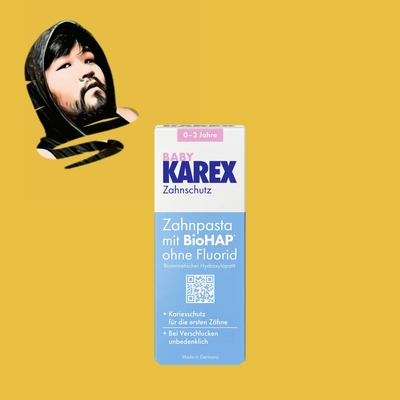 德国直邮【全场满300包邮 】KAREX儿童0-2岁无氟牙膏50ml