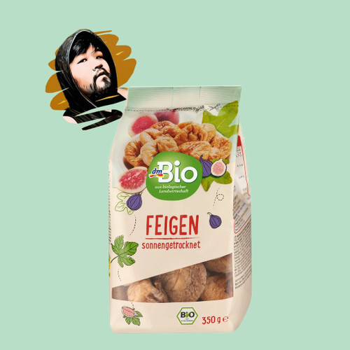 德国直邮【全场满300包邮】dm bio有机无花果干350g