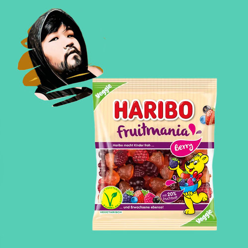 德国直邮【这个系列5件包邮】haribo狂热莓果纯素橡皮糖160g