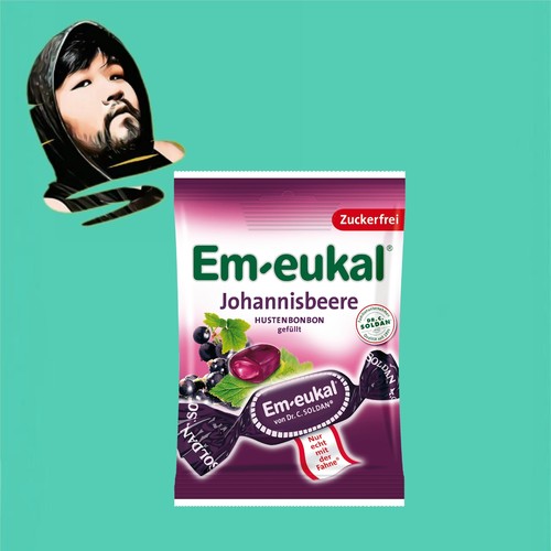 德国直邮【全场满300包邮】Em-eukal无糖醋栗夹心糖75g