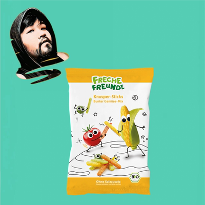 德国直邮【全场满300包邮】Freche freunde1岁+有机彩色蔬菜棒30g