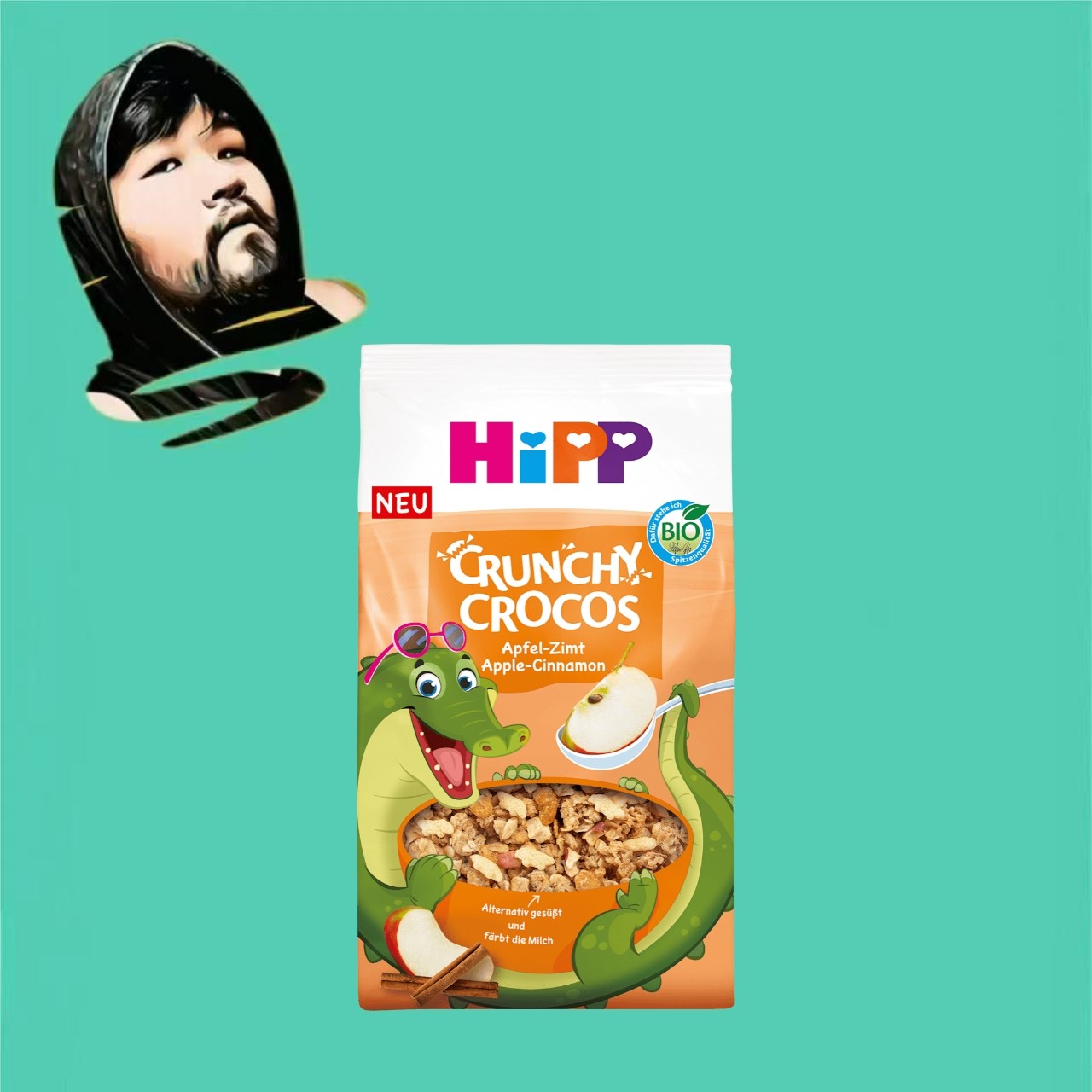 德国直邮【全场满300包邮】HIPP有机苹果肉桂儿童燕麦脆300g