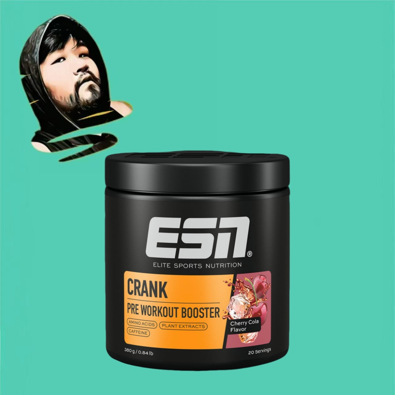德国直邮【全场满300包邮】ESN练前氮泵樱桃可乐380g