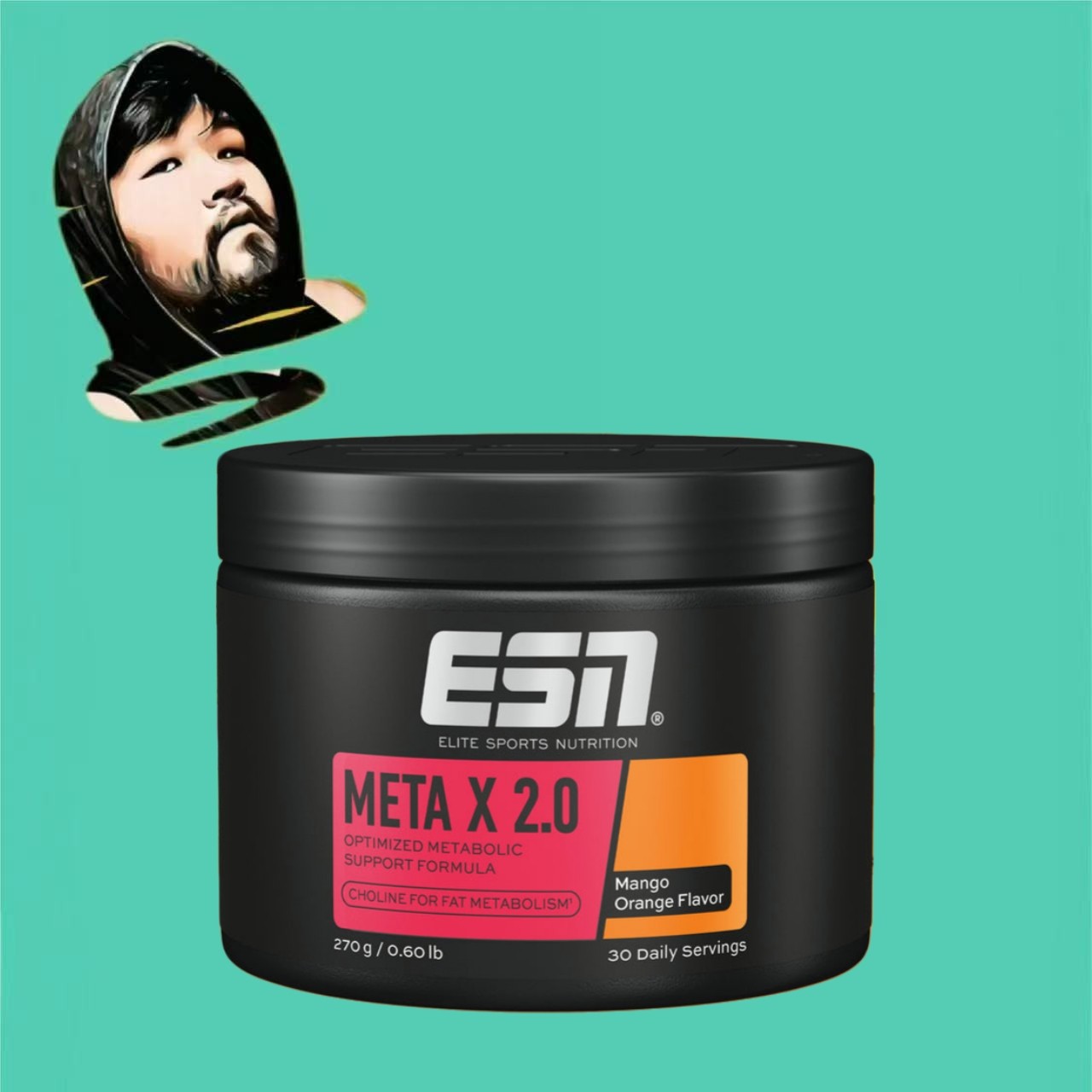 德国直邮【全场满300包邮】ESN多元能量粉芒果橘子味270g