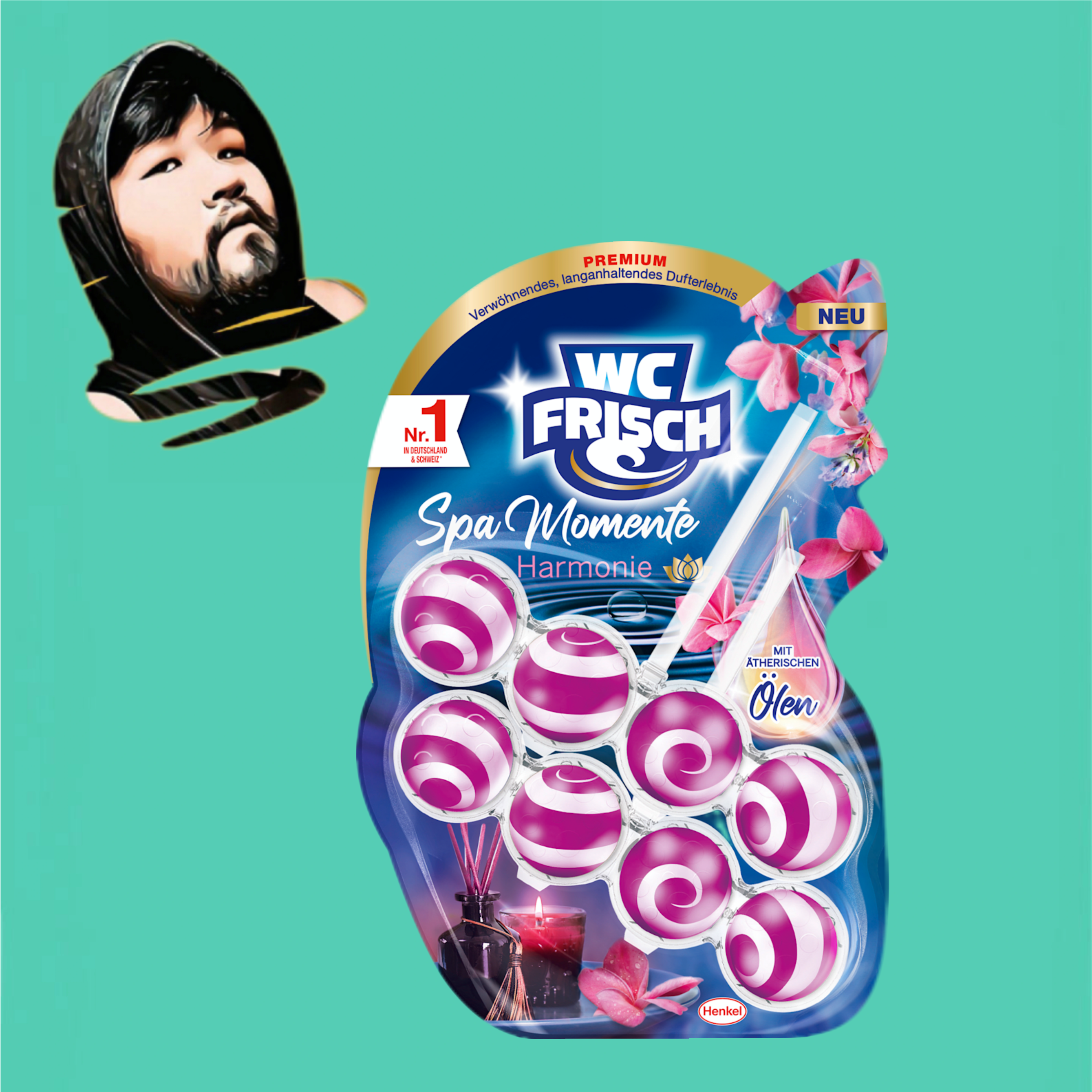 德国直邮【全场满300包邮】WC-Frisch时刻厕所清新剂2个装