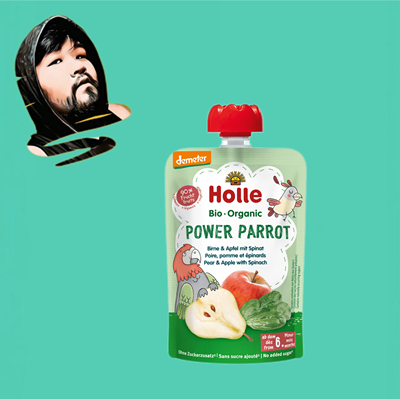 德国直邮【全场300包邮】holle有机demeter6个月+梨苹果菠菜果泥