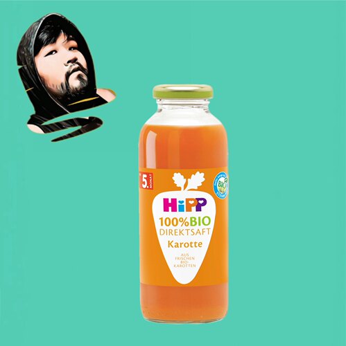 德国直邮【全场满300包邮】Hipp5个月+有机宝宝胡萝卜原汁330ml