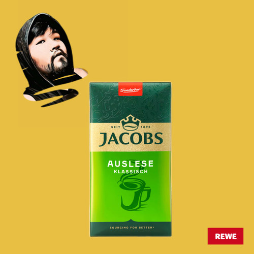 德国直邮【全场满300包邮】JACOBS 经典烘烤咖啡粉500g