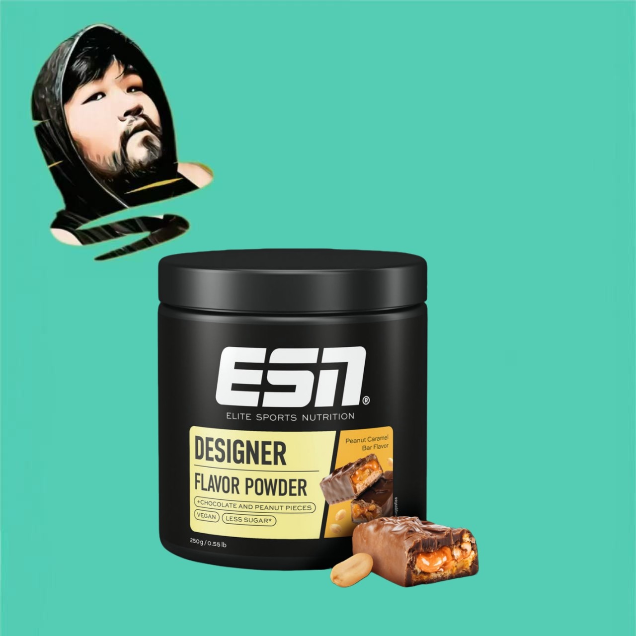 德国直邮【全场满300包邮】ESN花生焦糖设计师风味粉250g