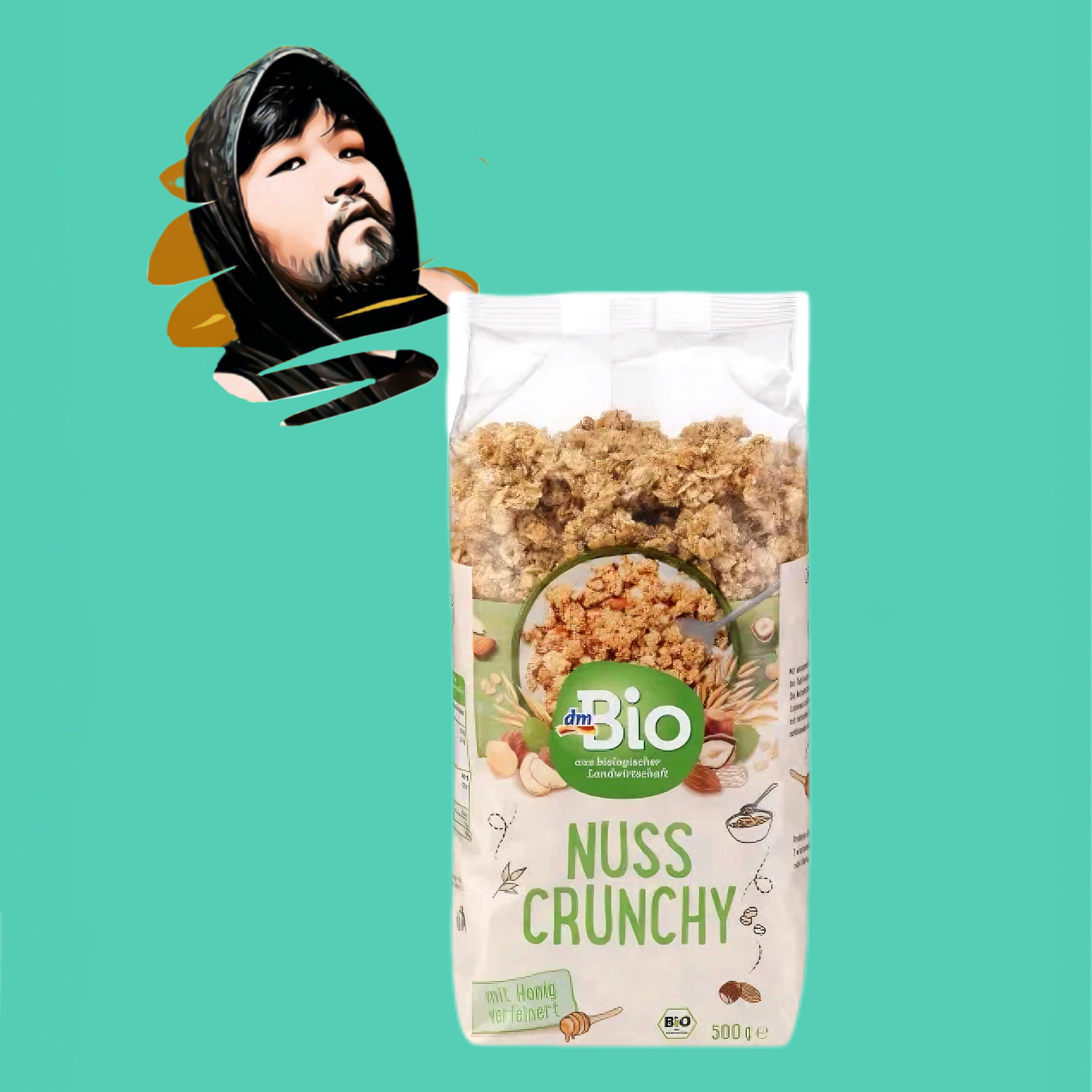 德国直邮【全场满300包邮】dm bio有机坚果燕麦脆500g