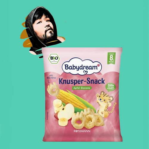 德国直邮满300包邮babydream8个月+有机酥脆香蕉苹果黍粟脆 30g