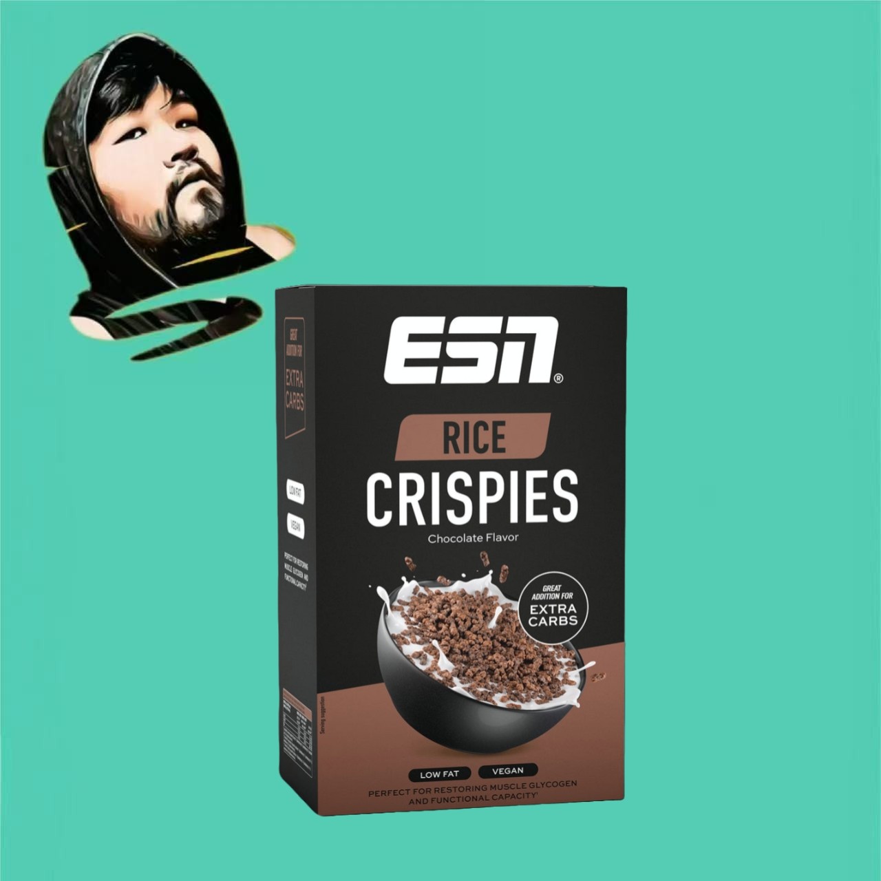 德国直邮【全场300包邮】ESN巧克力高碳米花脆2*375g