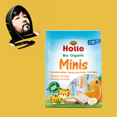德国直邮【全场满300包邮】holle有机香蕉橙子迷你水果条100g