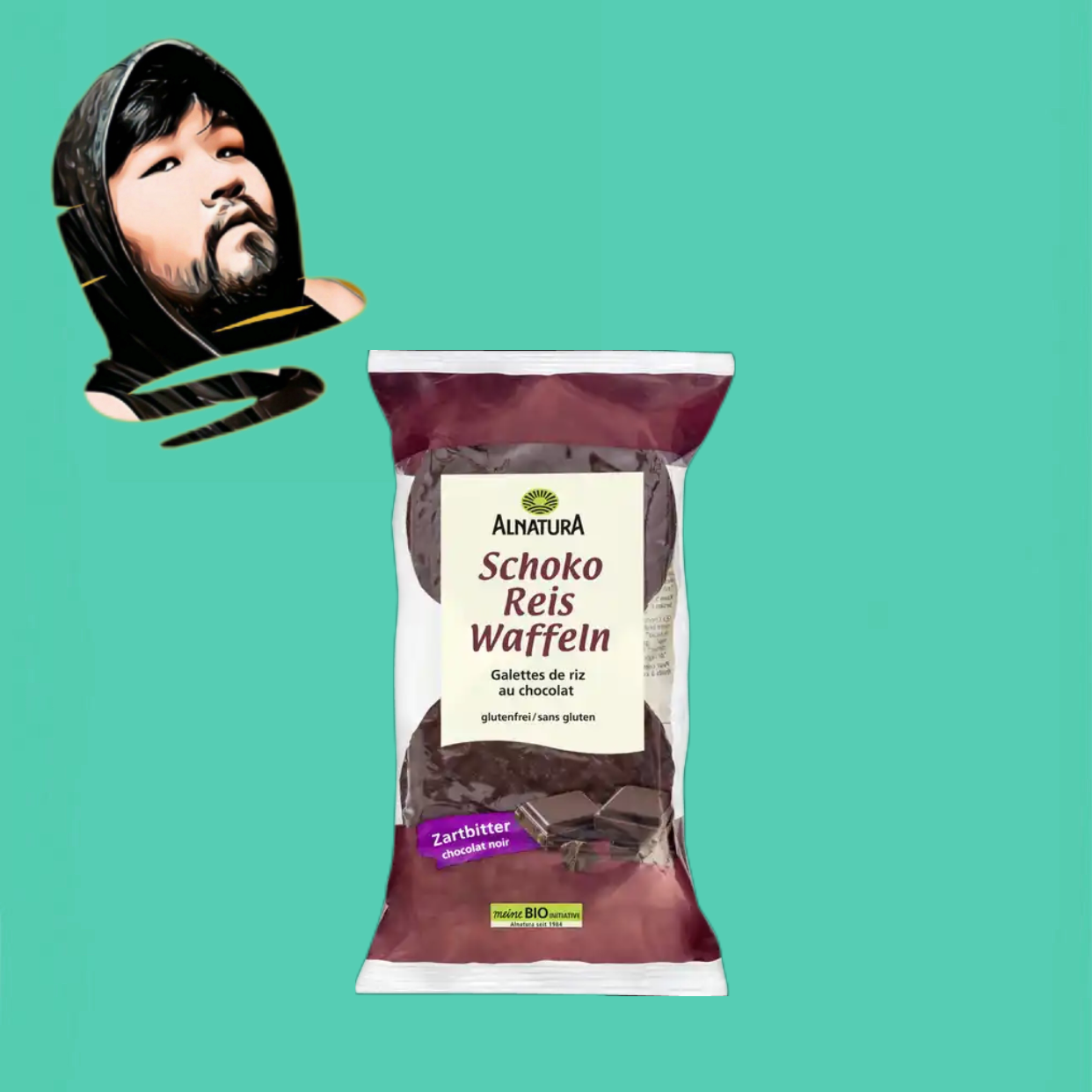 德国直邮满300包邮alnatura安娜图拉无麸质有机巧克力华夫饼干