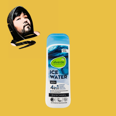 德国直邮【全场300包邮】alverde冰水质感男士四合一沐浴露250ml