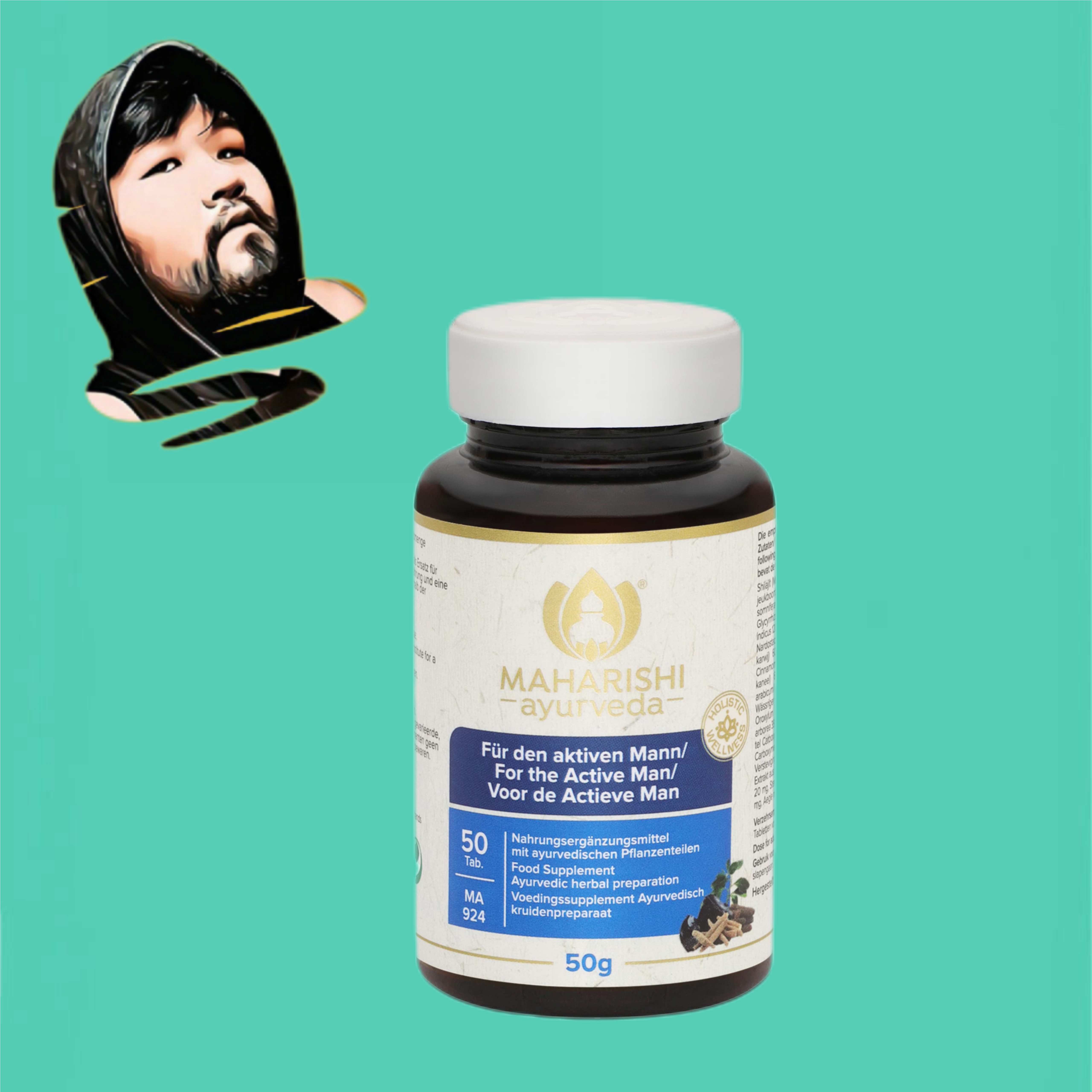 德国直邮满300包邮MAHARISHI AYURVEDA阿育吠陀男士复合维生素50g