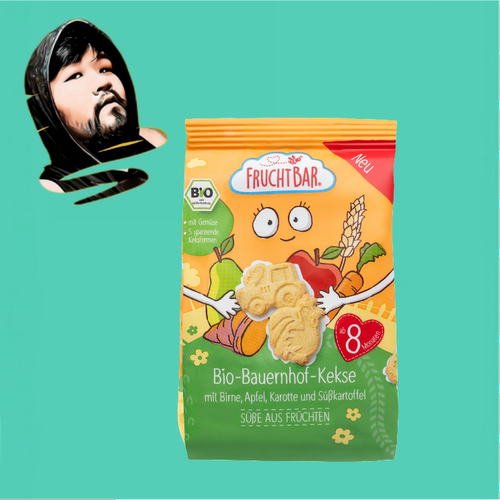 德国直邮【满300包邮】FruchtBar8个月+有机demeter果蔬饼干100g