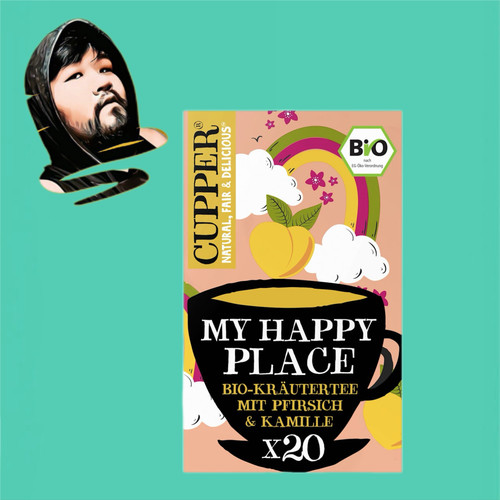 德国直邮【全场5盒包邮】cupper有机喜悦之地桃子洋甘菊茶30g