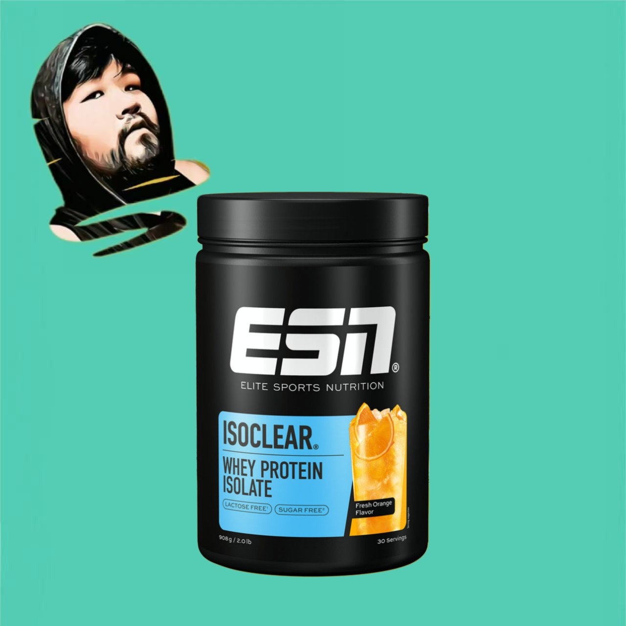 德国直邮【全场满300包邮】ESN鲜橙分离乳清蛋白粉908g