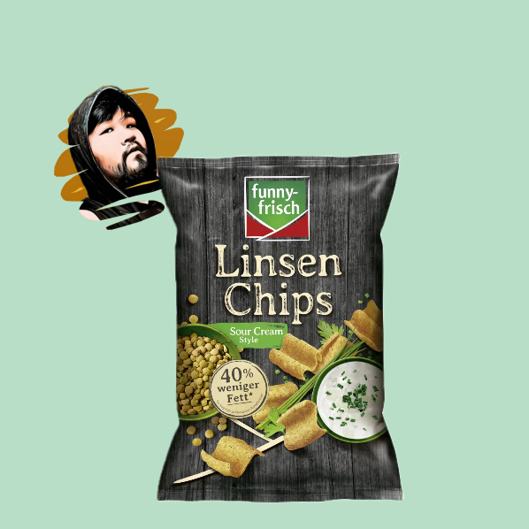 德国直邮【全场满300包邮】funny-frisch小扁豆薯片酸奶油味90g