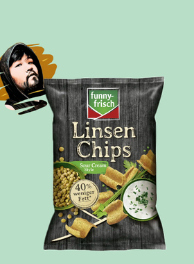 德国直邮【全场满300包邮】funny-frisch小扁豆薯片酸奶油味90g