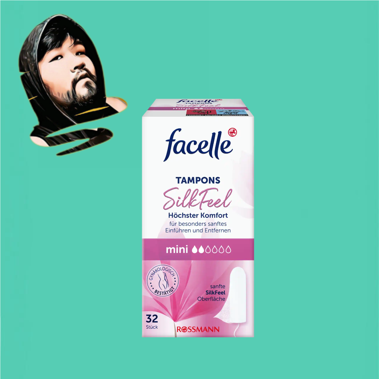 德国直邮【全场满300包邮】facelle丝感迷你棉条32个