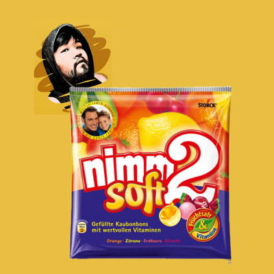 德国直邮【全场满300包邮】Storck Nimm2二宝水果爆汁软糖195g