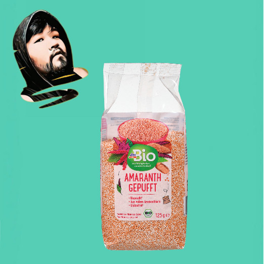 德国直邮【全场满300包邮】dm bio有机苋菜米花125g