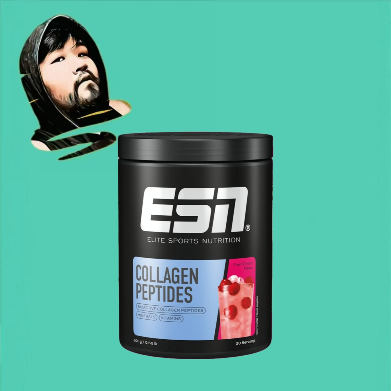德国直邮【全场满300包邮】ESN胶原蛋白肽樱桃味300g