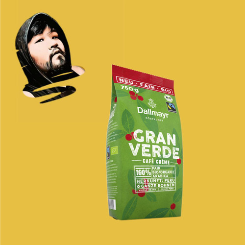 德国直邮【全场满300包邮】Dallmayr有机奶油咖啡豆750g