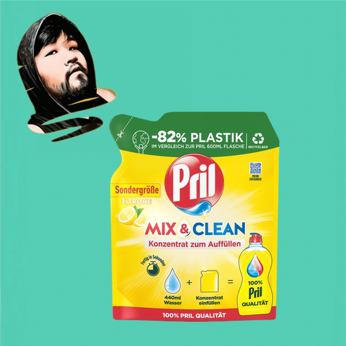 德国直邮【全场满300包邮】Pril混合柠檬洗洁精160ml