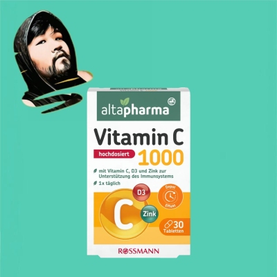 德国直邮【全场满300包邮】Altapharma高剂量维生素C36g