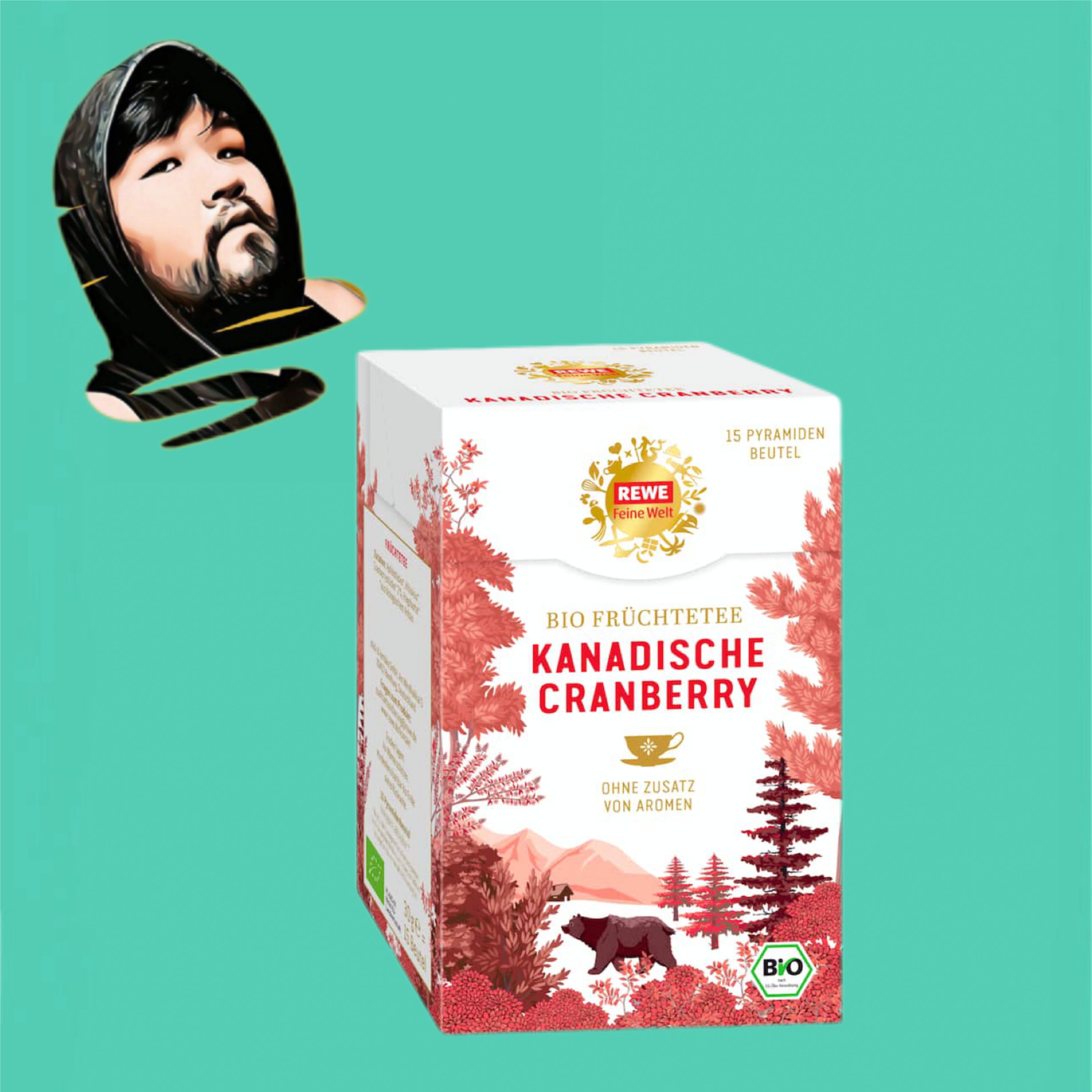 德国直邮【全场满300包邮】Rewe有机加拿大莓果茶30g