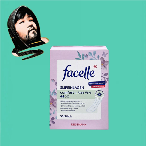 德国直邮【全场满300包邮】facelle芦荟精华舒适护垫50片