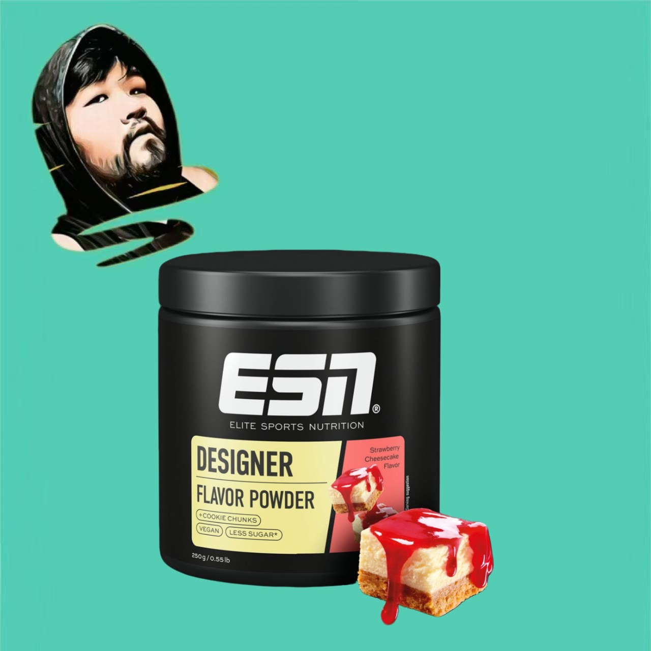 德国直邮【全场满300包邮】ESN草莓芝士蛋糕设计师风味粉250g